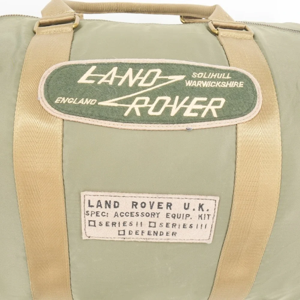 Red Canoe Land Rover Duffle Bag Large Olive Green Heritage Travel Weekender